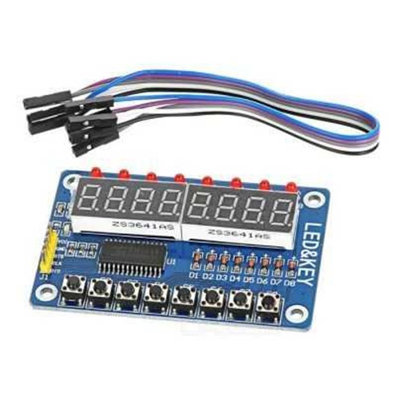 Tm1638  Arduino Compatible 7-Segment Display and Button Module