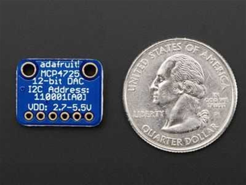 MCP4725 12-bit de canal ADC