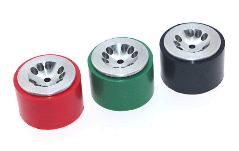 Par de ruedas de silicona Bond 30x23mm - Negro