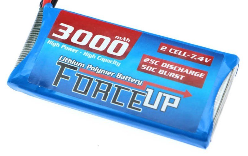 Fuerza-Up 3000 mAh 2S 7.4V batería lipo