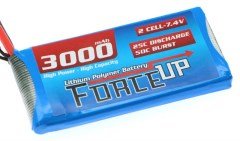 Fuerza-Up 3000 mAh 2S 7.4V batería lipo