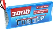 Fuerza-Up 3000 mAh 2S 7.4V batería lipo