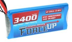 Fuerza-Up 3400 maH 2S 7.4V batería lipo