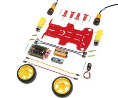 Alfa evitación de obstáculos Robot Kit - sin montar