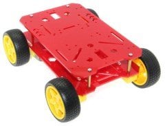 4WD Explorer Mobile Robot Kit - Red