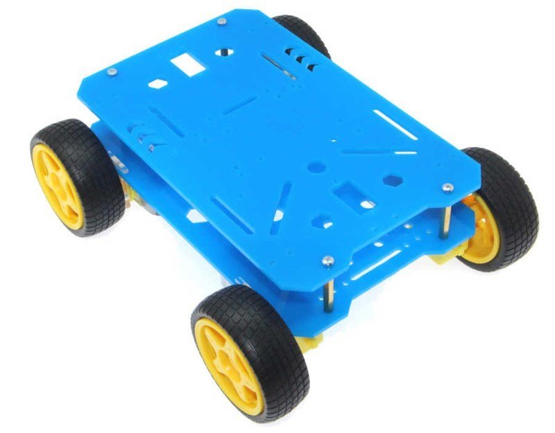 4WD Explorer Mobile Robot Kit - Blue