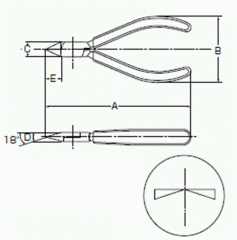 3peaks japoneses Mpn - 100 Micro alicates de corte lateral de la pinza