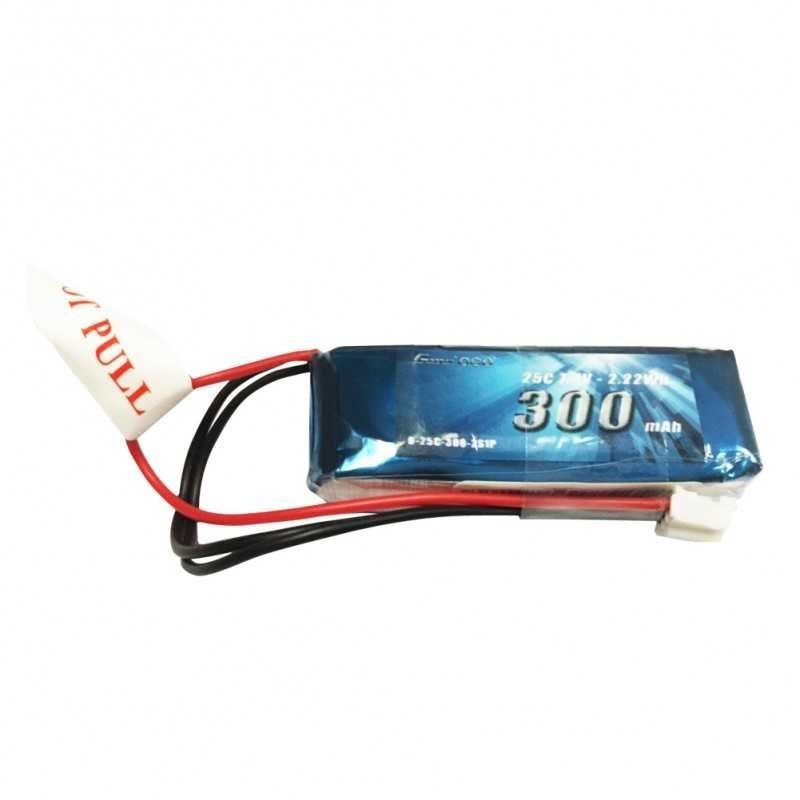 Gens ace 300mAh 7.4V 25C 2S1P Lipo Battery Pack with JST-PHR