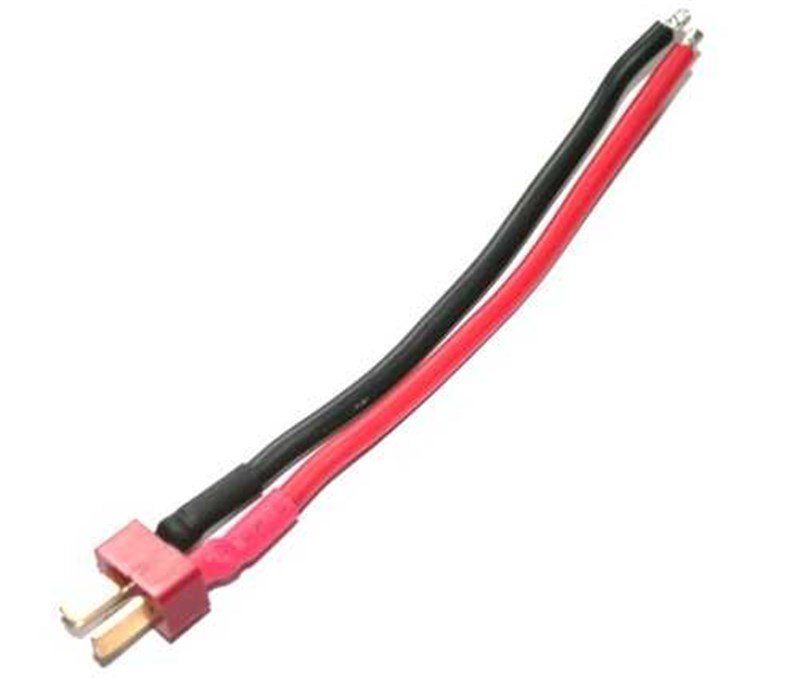 Deans Style T Plug Male Soft Silicone Cable