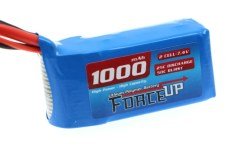 Force-Up  1000  maH 2S 7.4v V Lipo  Battery SLİM