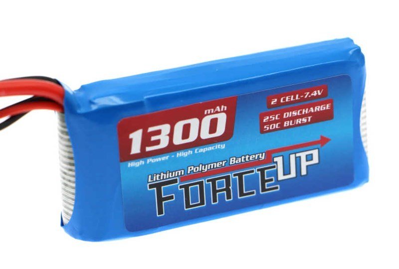 Force-Up  1300  maH 2S 7.4v V Lipo  Battery