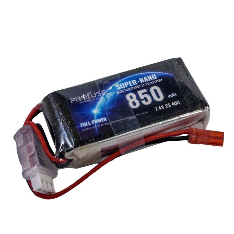 2S 7.4V 850mAh 40C Lipo Battery