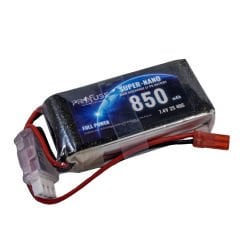 2S 7.4V 850mAh 40C Lipo Battery