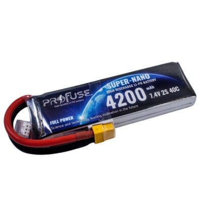 2S 7.4V 4200mAh 40C Lipo Battery