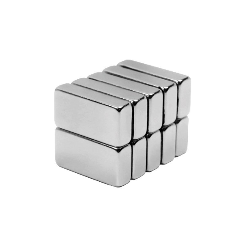 50x25x10mm - N52 Aimant néodyme rectangulaire - NiCuNi
