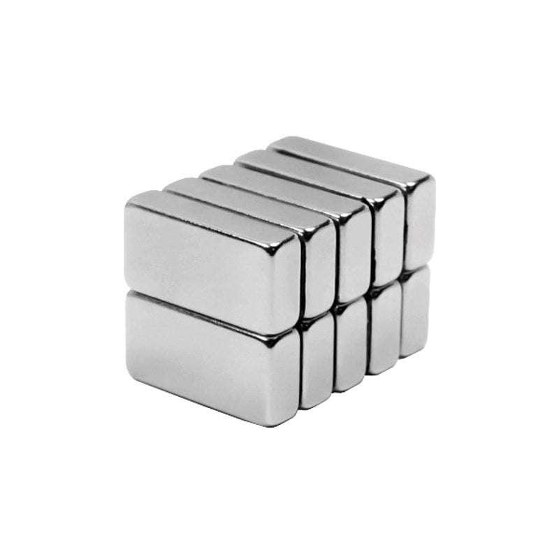 20x10x5 mm N52 rectangular imán de neodimio