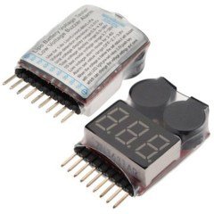 1-8S Low Voltage Buzzer Alarm Lipo Battery Voltage Indicator Tester