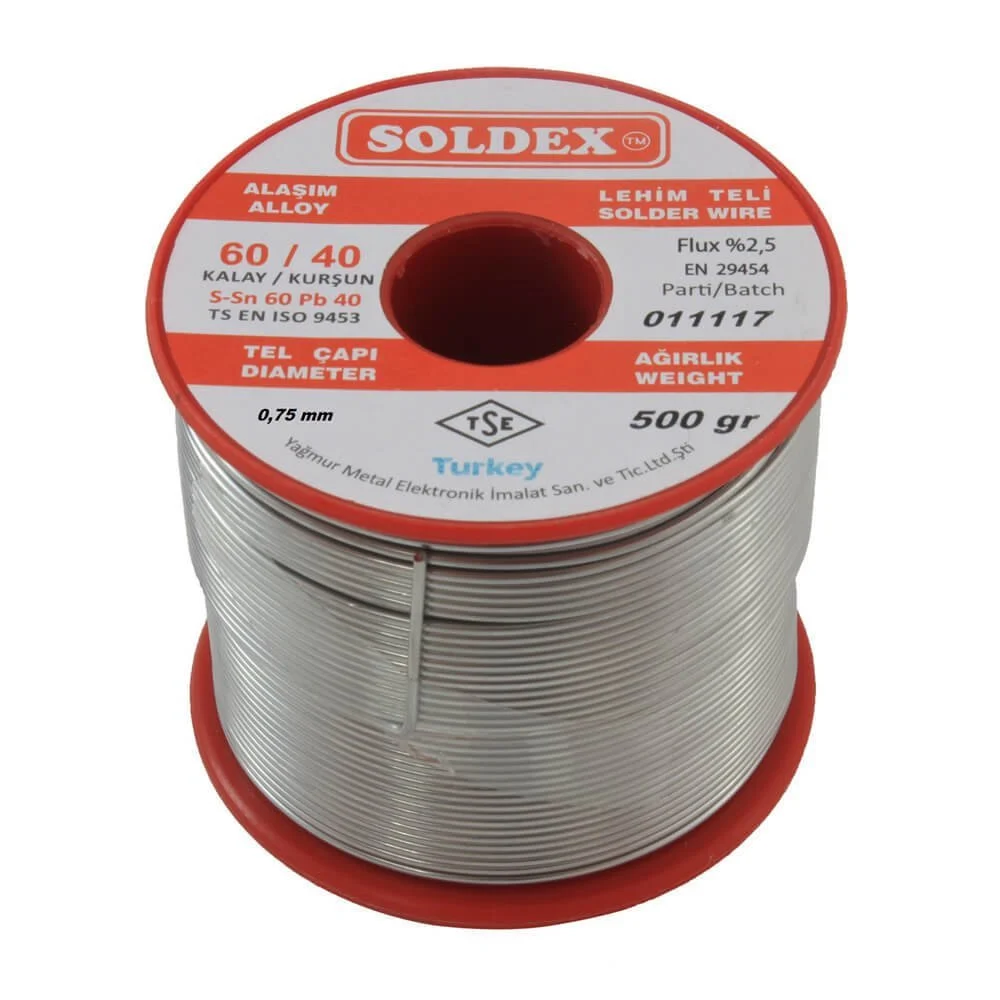 Soldex 0.75 mm 500 gr Soldering Wire