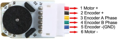 NovaMax 6V 750 RPM Micro DC Motor with Encoder