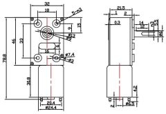 12V 300Rpm Worm Gear Motor