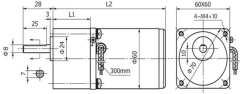 220V 7Rpm 60mm AC Gear Motor