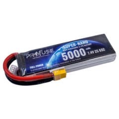 2S 7.4V 5000mAh 65C LiPo Battery