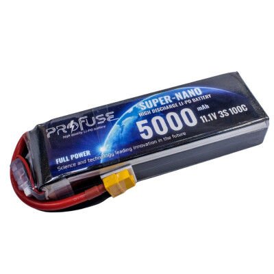 3S 11.1V 5000mAh 100C LiPo Battery