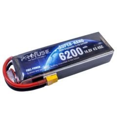 4S 14.8V 6200mAh 45C LiPo Battery