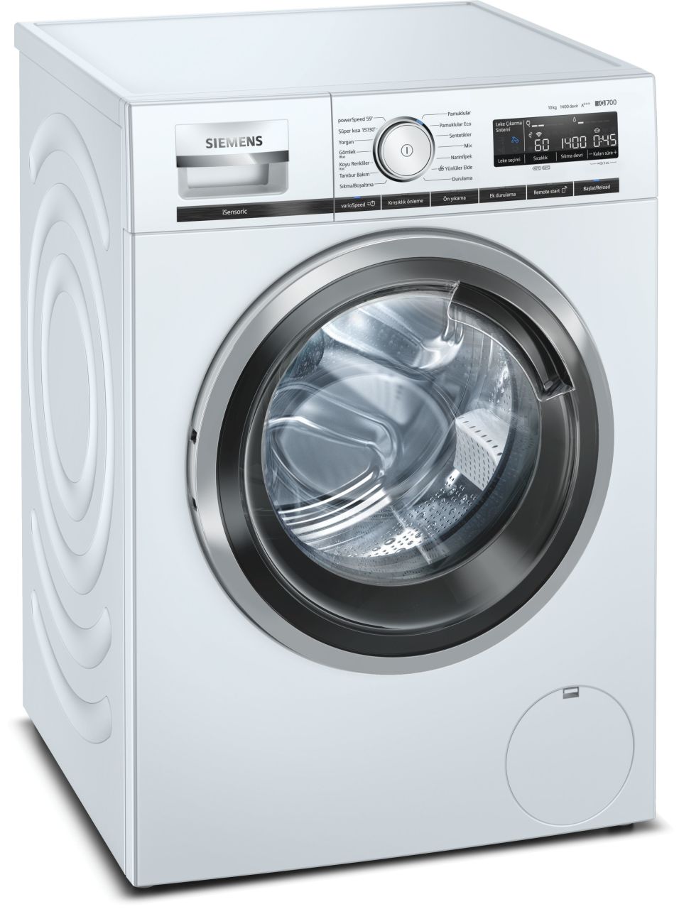 Siemens WM14XM81TR i700 10KG 1400 Devir Home Connect A+++ Çamaşır Makinesi Beyaz