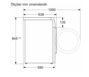 Siemens WG54B2AXTR iQ700 Çamaşır Makinesi i-Dos 10 kg 1400 Devir Home Connect Gümüş