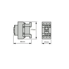 LC1D18B7 18A (7,5 KW) 24V AC Bobinli Trifaze Güç Kontaktörü