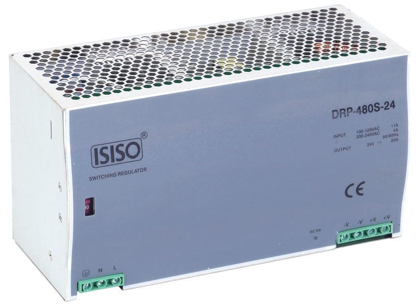 ISISO 480w 48v DC 10.0a Raya Montajlı Güç Kaynağı