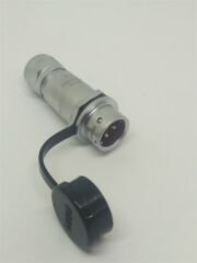 SF1211/P3 IP67 Kablo Tipi Seyyar 3 Pin Metal Erkek Konnektör