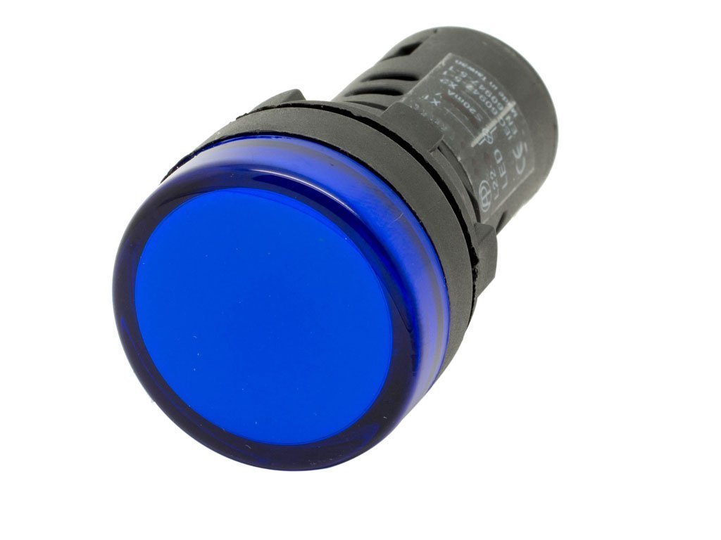 22mm Mavi Ledli Sinyal Lambası 220V AC GWEST