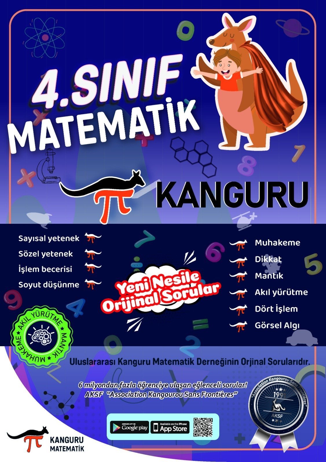 Kanguru Matematik 4. Sınıf Çalışma Kitabı + Dijital Kitap