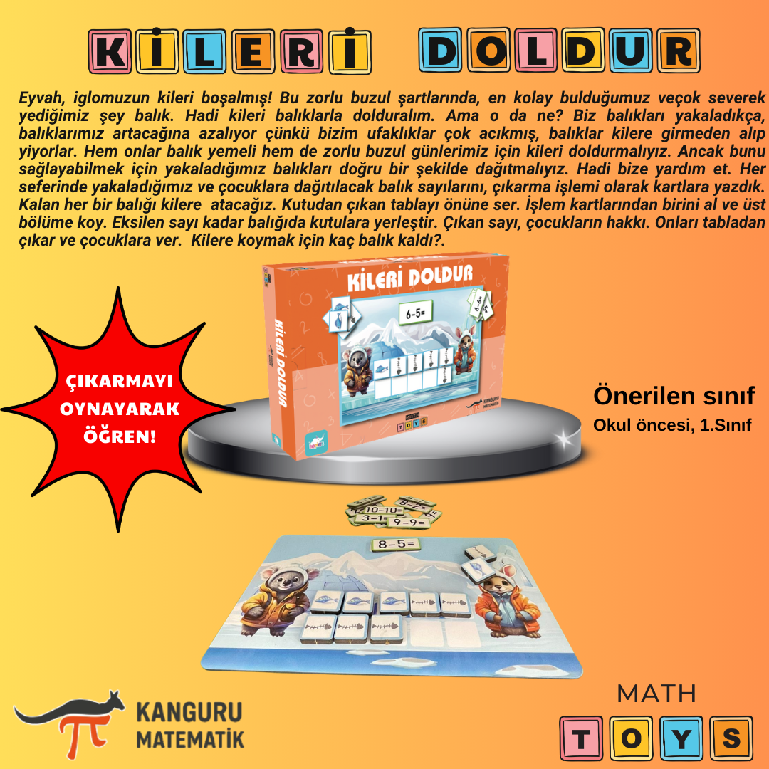 Kileri Doldur - Kanguru Math Toys Kutu Oyun