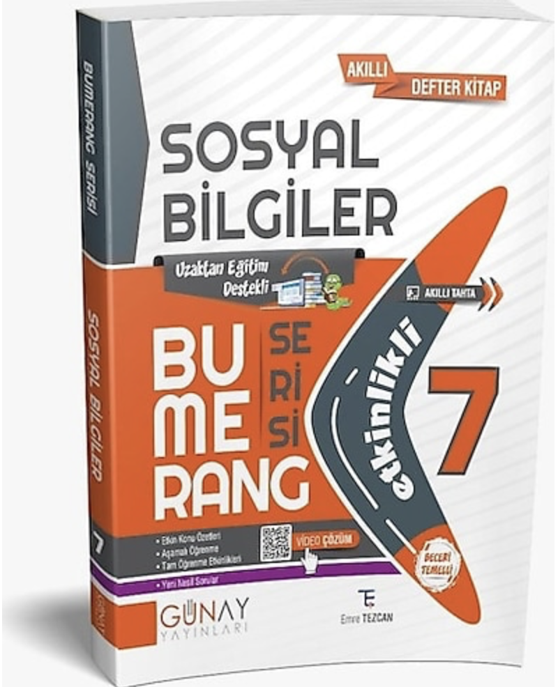 7. Sınıf Sosyal Bilgiler Bumerang Etkinlikli Soru Bankası