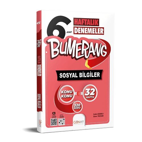 6. Sınıf Sosyal Bilgiler Bumerang 32 Haftalık  Denemeleri