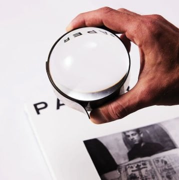 Hermes Gümüş Kemerli Masa Büyüteci