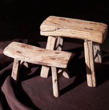 Karaağaç Mini Tabure Çifti