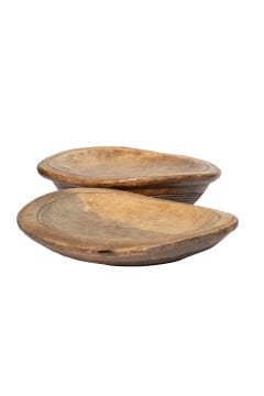 African Handcarved Plate Set