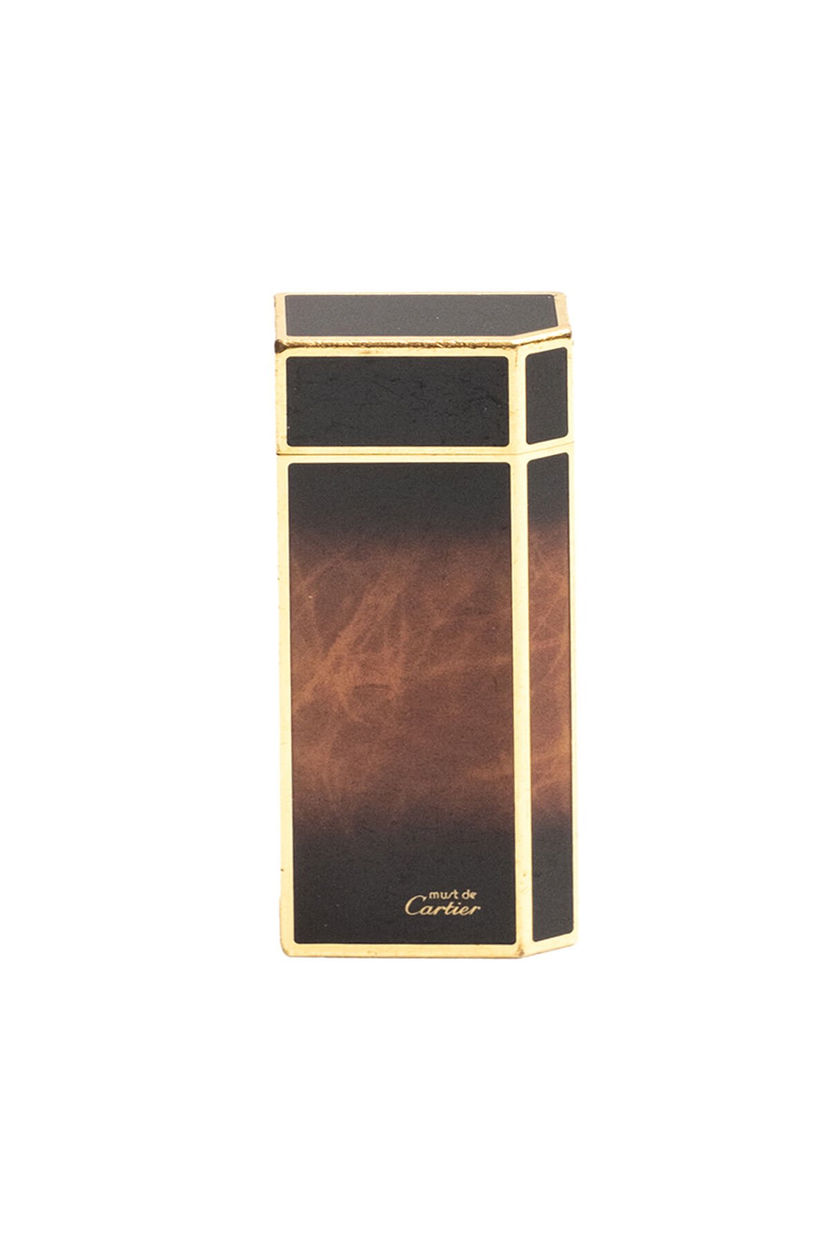 Cartier Pentagon Brown Short Lighter