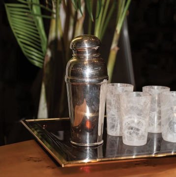 Silver Plated Shaker With Half Strainel 