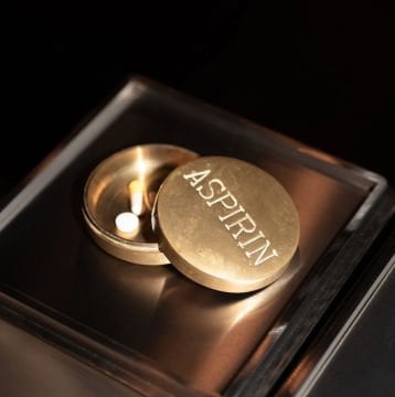 Pirinç Aspirin Kutusu