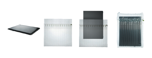 Pipetsiz Airbed -XL- Q Kapak -Notebook-10'lu Paket 45x48x5cm)