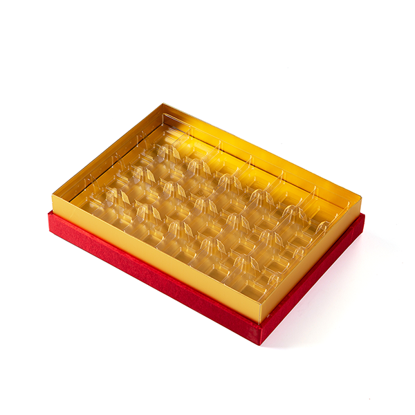 Desenli Kumaş 750gr Madlen Çikolata Kutusu 28.5x19.5x8.5cm