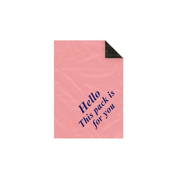 Hello This Pack Is For You Baskılı 25x30+5 Cepsiz Renkli Kargo Poşeti 500 adet
