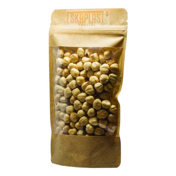 Pencereli Kraft Kilitli Doypack (13x22.5 cm) 100 adet