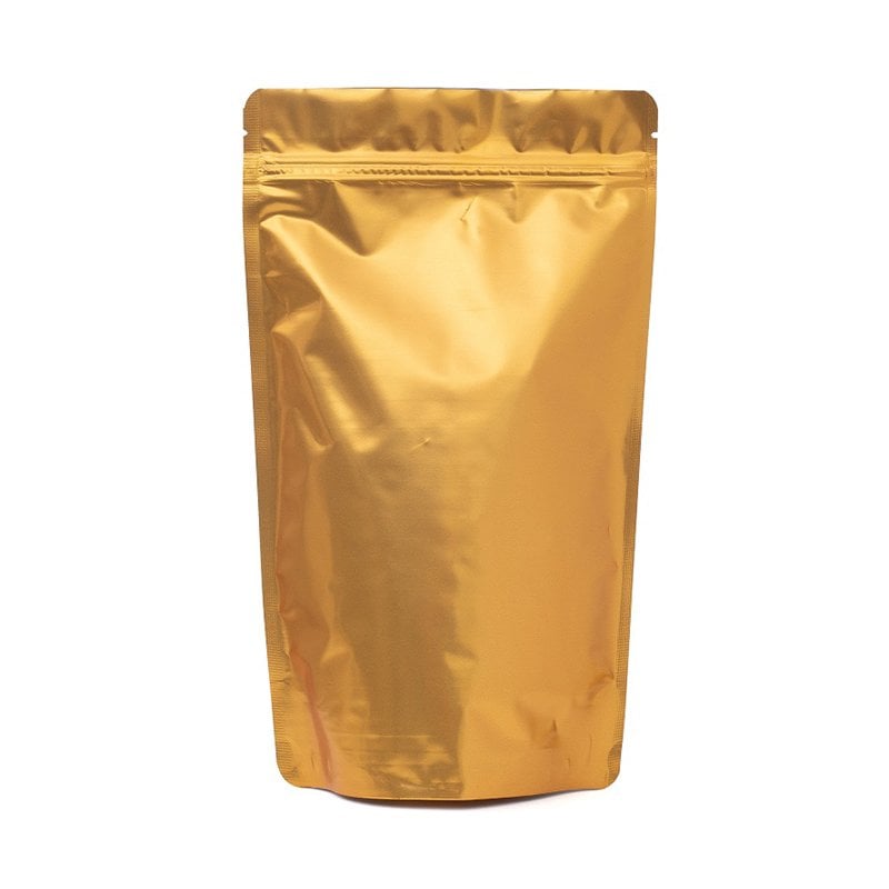 Siyah - Gold Alüminyum Kilitli Doypack (13x22.5 cm)