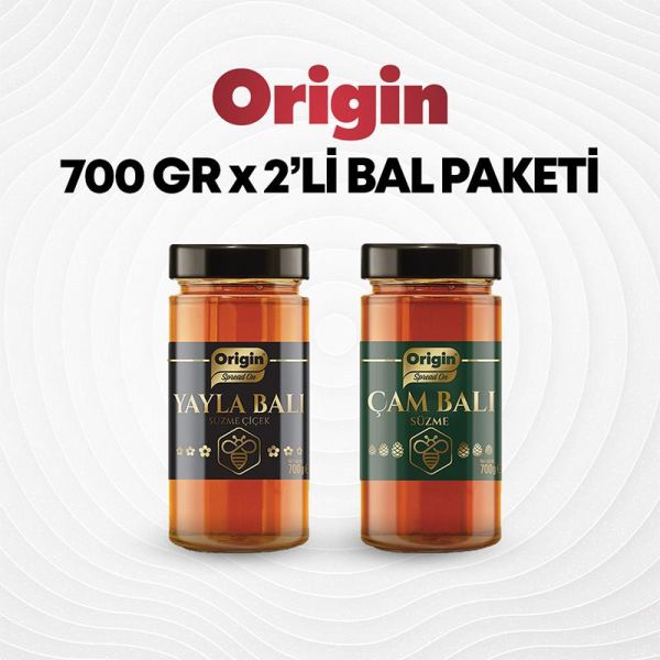 ORİGİN 700 GR X 2'Lİ BAL PAKETİ